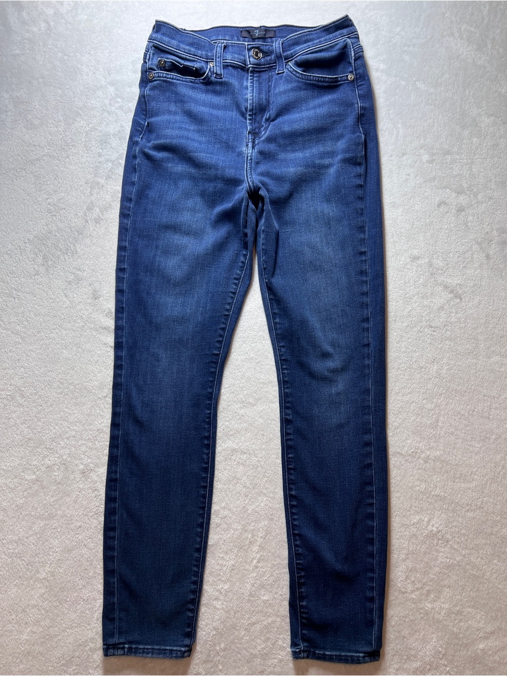 7 For All Mankind Jeans Blue Womens 26 High Waist Ankle Gwenevere Preppy